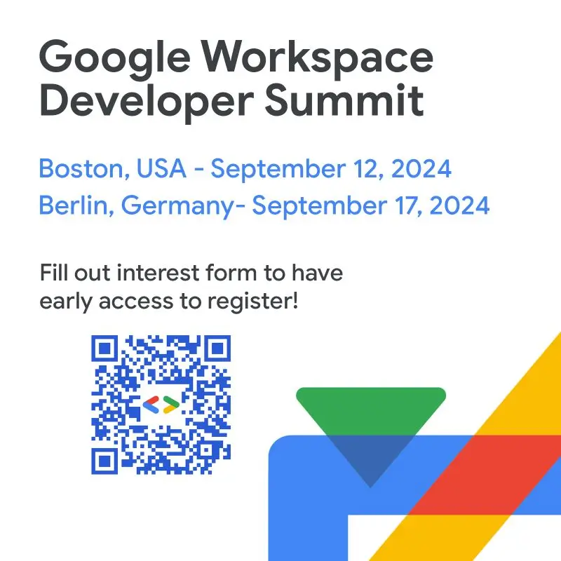 Google Workspace Developer Summits 2024
