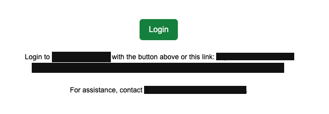 Email magic link email
