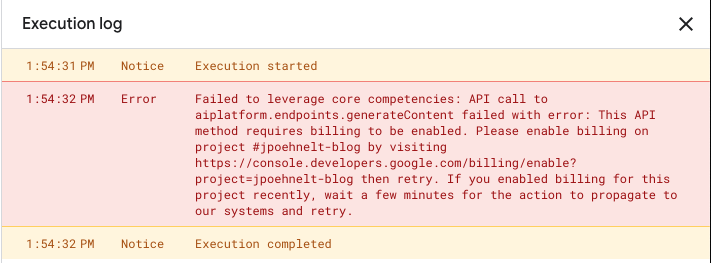 Failed to Leverage Core Competencies Enable Billing