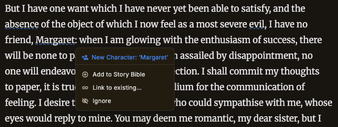 Fiction LSP NER character detection