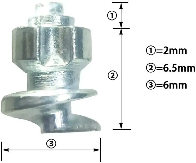 Screw in ice studs for running shoes